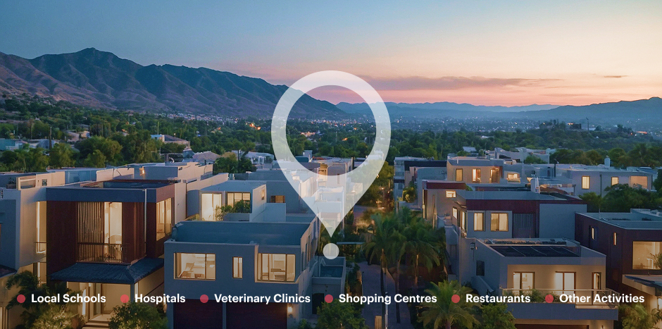 An image of a suburban area that might be the subject of a residential area profile.