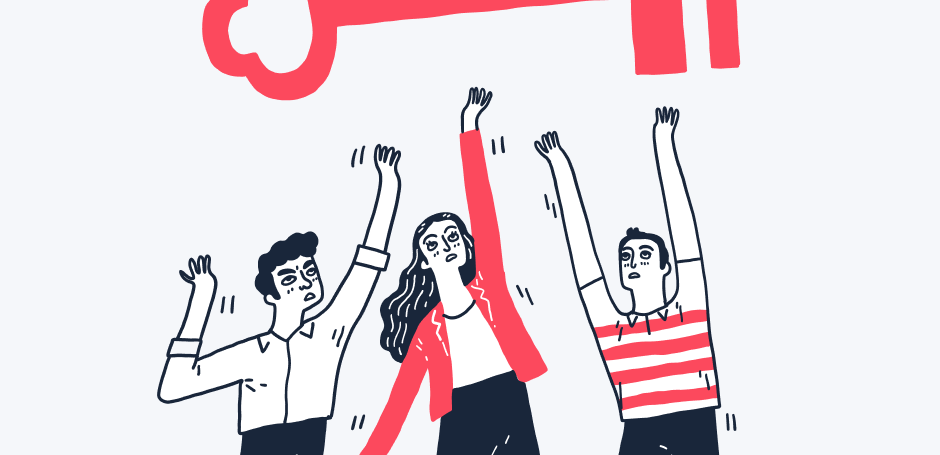 Young homebuyers try to reach for a key