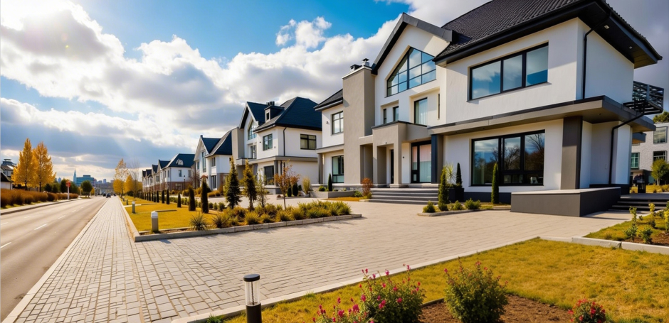 Houses in an upmarket suburb